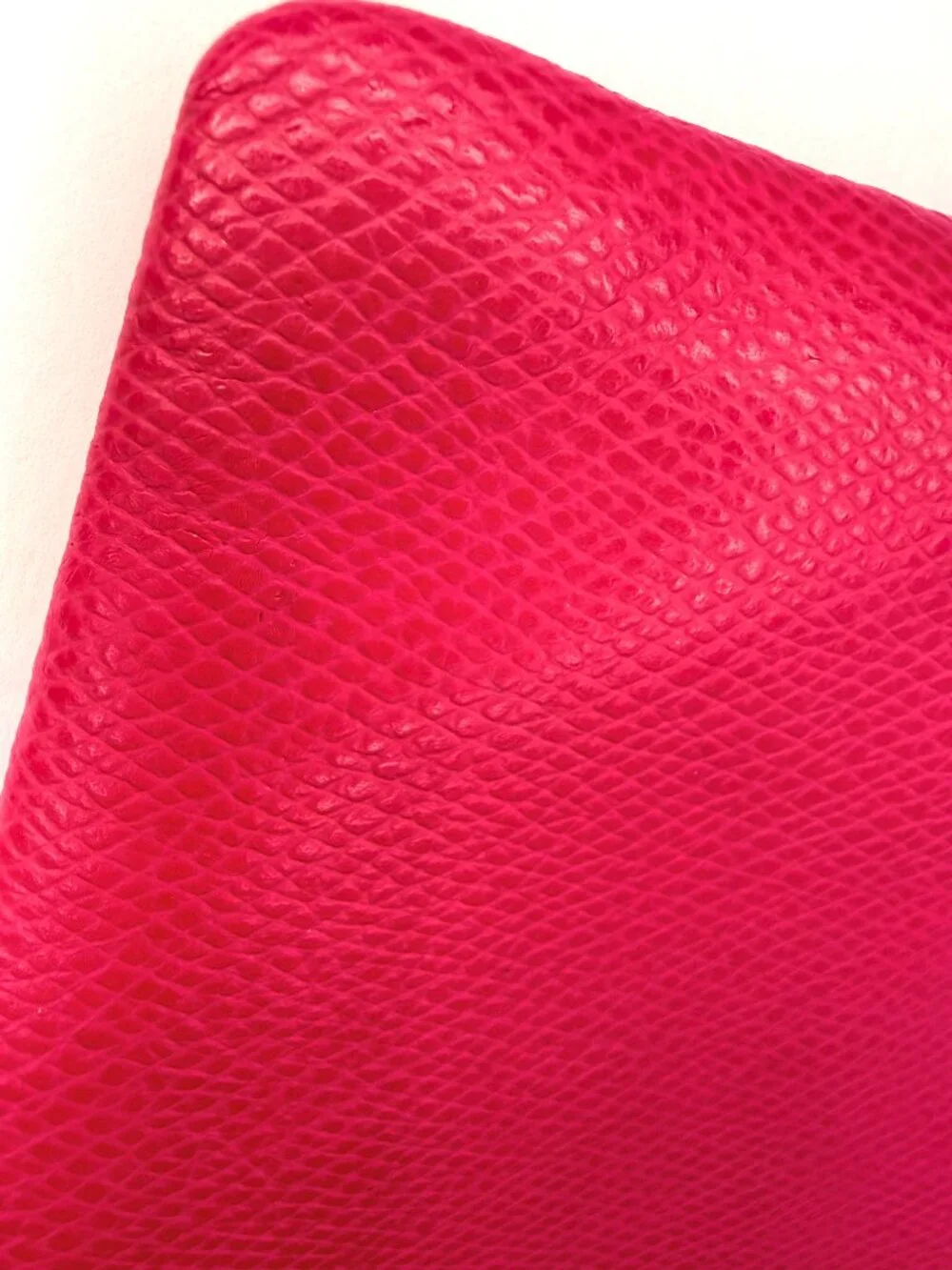 Coach Hot Pink Saffiano Leather Wristlet Wallet - Zip Pouch Clutch | HOT PINK